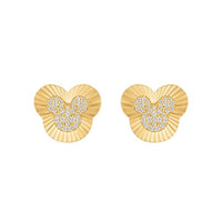 Aros estriados con ícono de Mickey Mouse