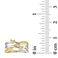 Anillo cruzado con ícono de Mickey Mouse
