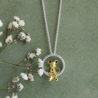 Collar con dije fijo de Mickey Mouse sentado