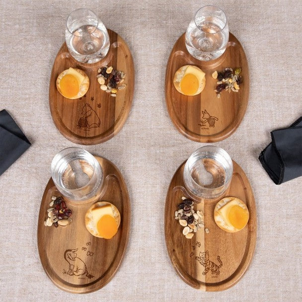 Set de platos para aperitivos de Winnie the Pooh