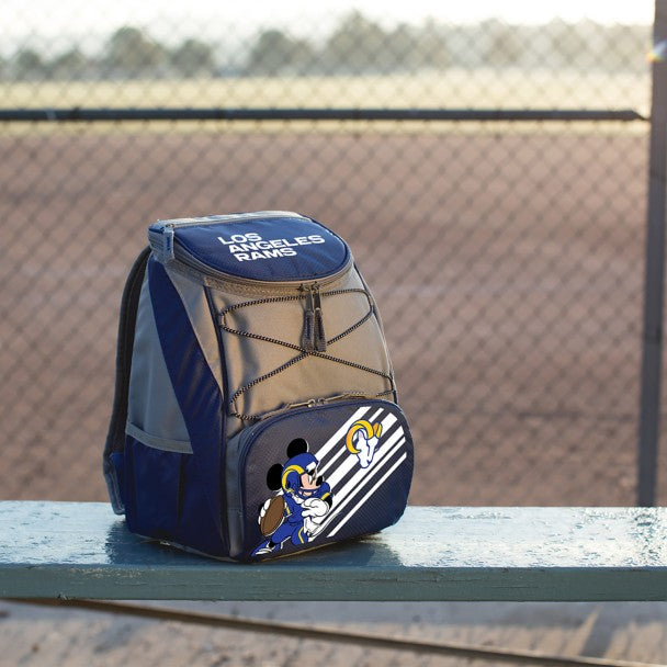 Mochila cooler de Mickey Mouse y Los Angeles Rams