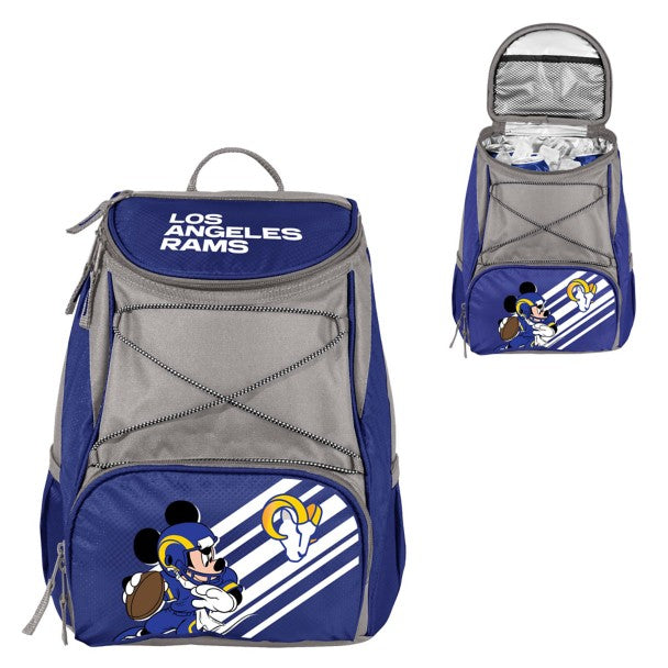 Mochila cooler de Mickey Mouse y Los Angeles Rams