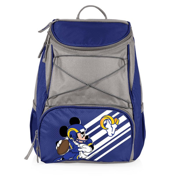 Mochila cooler de Mickey Mouse y Los Angeles Rams