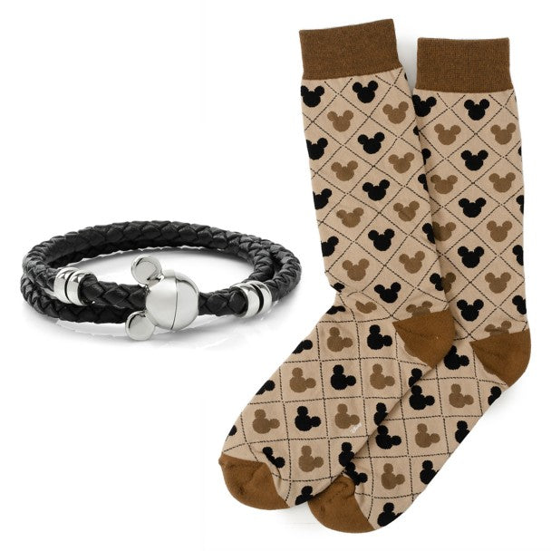 Set de regalo de calcetines y pulsera Mickey Mouse