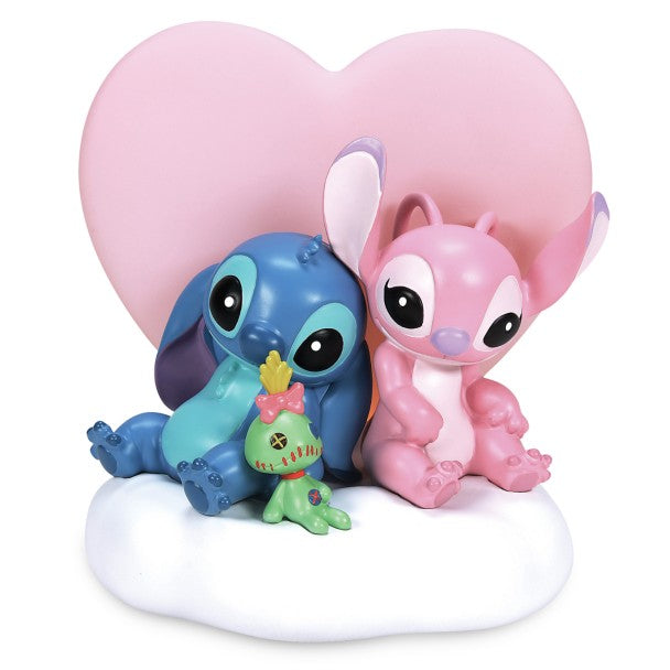 Figura con luz de Stitch, Angel y Scrump