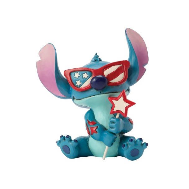 Mini figura patriótica de Stitch, de Jim Shore