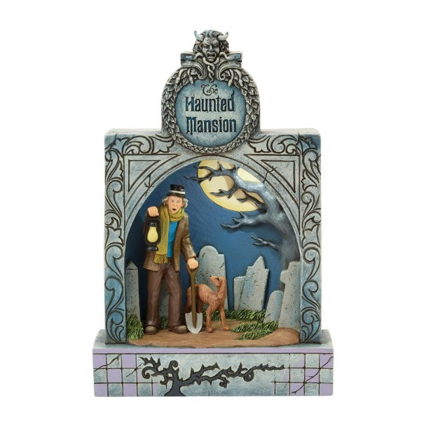 Figura con luz y sonido Cuidador y perro – Haunted Mansion