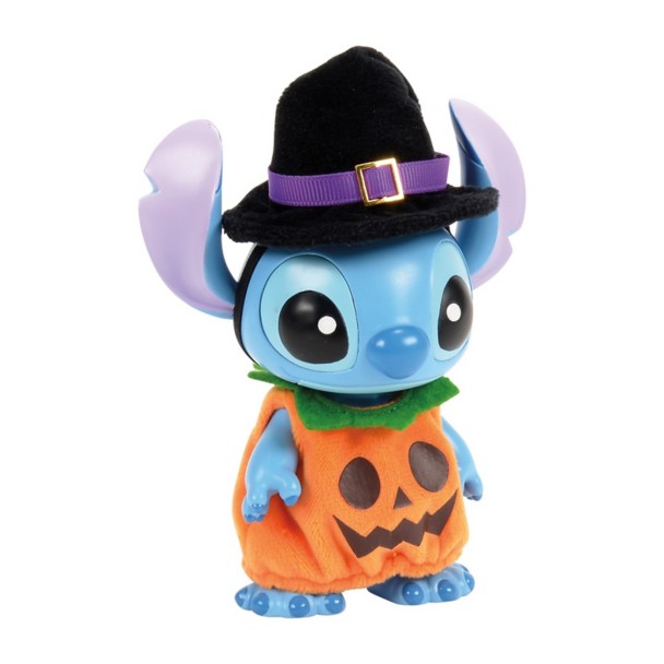 Figura de Stitch con calabaza de Halloween