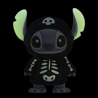 Figura de Stitch esqueleto de Halloween que brilla en la oscuridad