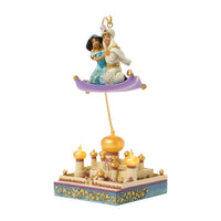 Figura de Aladdin y Jasmine: Magia bajo la luz de la luna