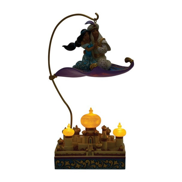 Figura de Aladdin y Jasmine: Magia bajo la luz de la luna
