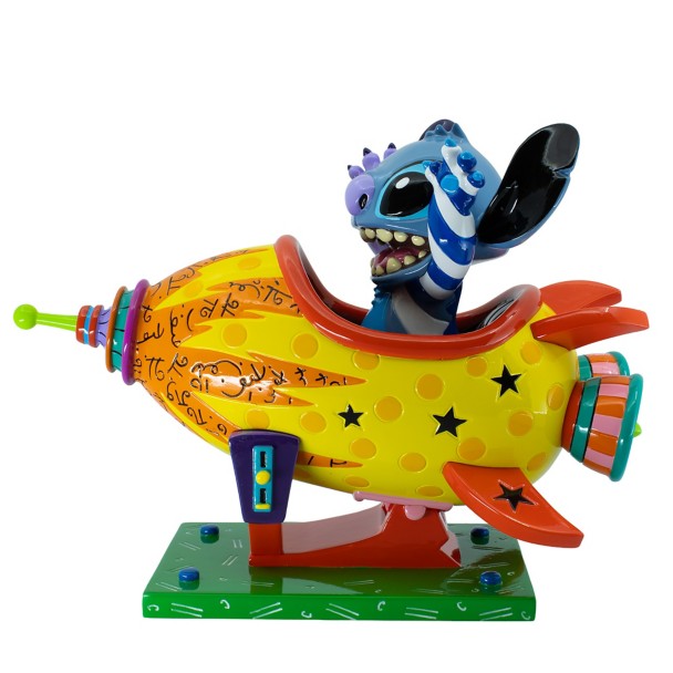 Figura de Stitch en nave espacial, diseño Britto