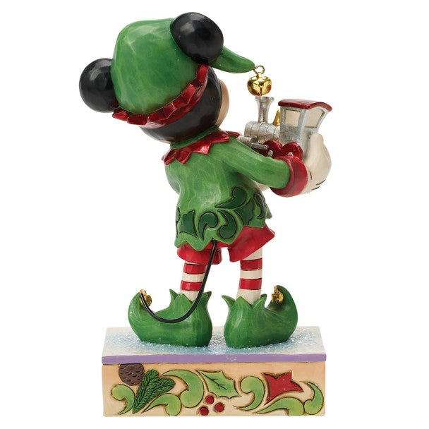 Figura Mickey Mouse “Elf on Track” de Jim Shore