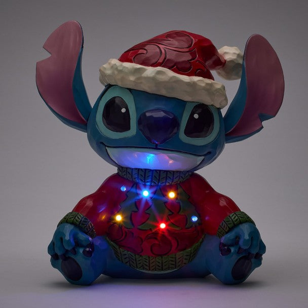 Figura con luz de Stitch: “Alegre y un poco travieso”