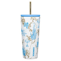 Vaso Beauty and the Beast de acero inoxidable con bombilla