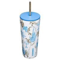 Vaso Beauty and the Beast de acero inoxidable con bombilla