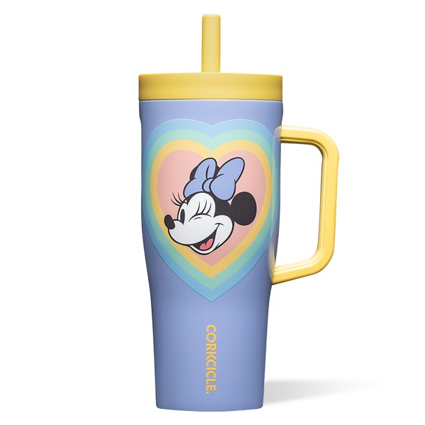 Vaso Minnie Mouse de acero inoxidable con bombilla