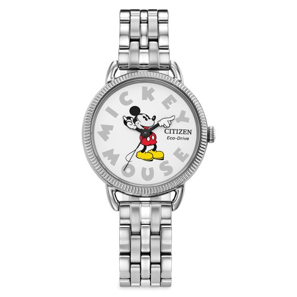 Reloj Citizen Eco-Drive de acero inoxidable de Mickey Mouse