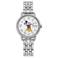 Reloj Citizen Eco-Drive de acero inoxidable de Mickey Mouse