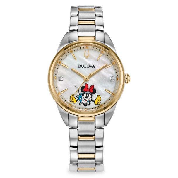 Reloj Bulova de acero inoxidable de Minnie Mouse