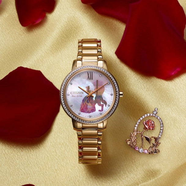 Reloj y set de pin Beauty and the Beast de Citizen