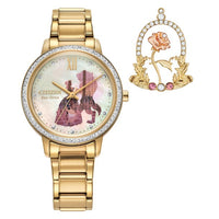 Reloj y set de pin Beauty and the Beast de Citizen