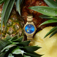 Reloj de Stitch con diseño de piña