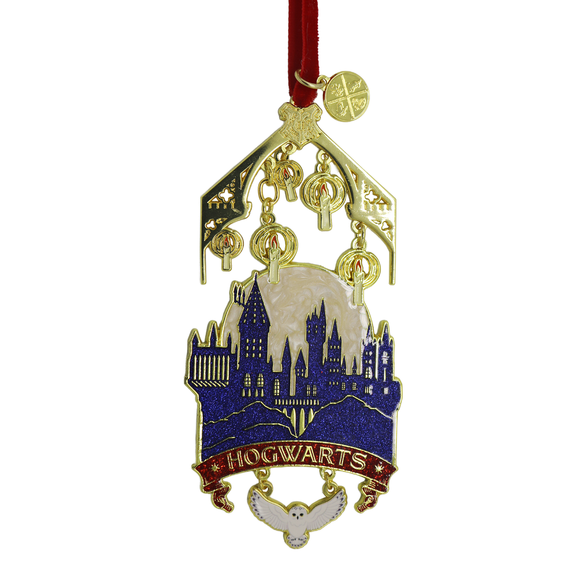 Adorno metálico navideño Hogwarts