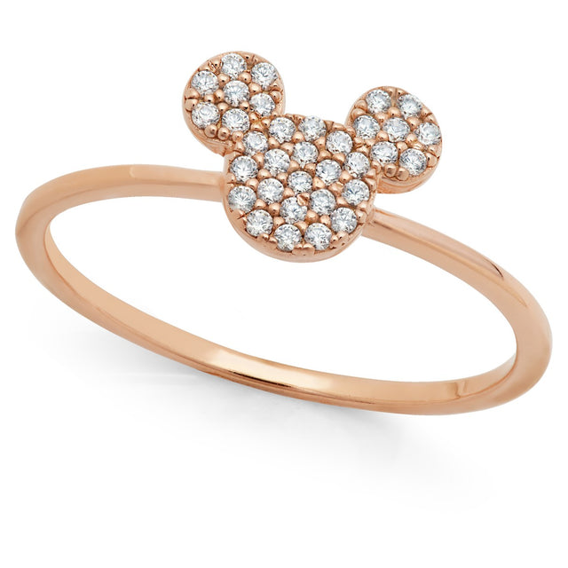 Anillo de Mickey Mouse en tono oro rosa