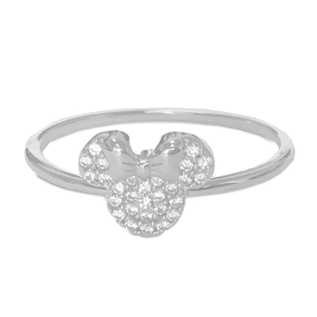 Anillo de Minnie Mouse de CRISLU - Platino