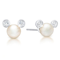 Aros de perla de Mickey Mouse