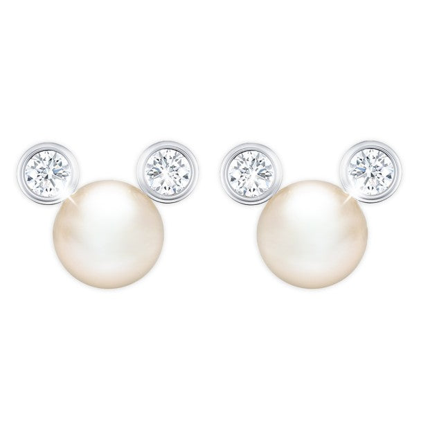 Aros de perla de Mickey Mouse