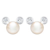 Aros de perla de Mickey Mouse