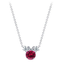 Collar de Minnie Mouse con piedra de nacimiento
