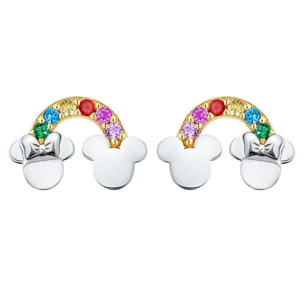 Aros arcoíris de Mickey Mouse y Minnie Mouse