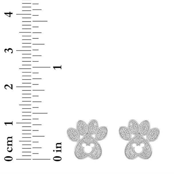 Aros con diseño de la pata de Mickey Mouse