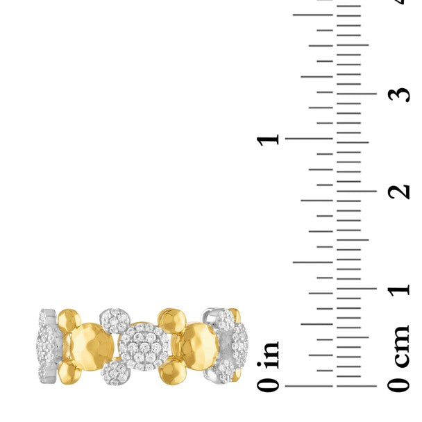 Anillo bicolor con ícono de Mickey Mouse