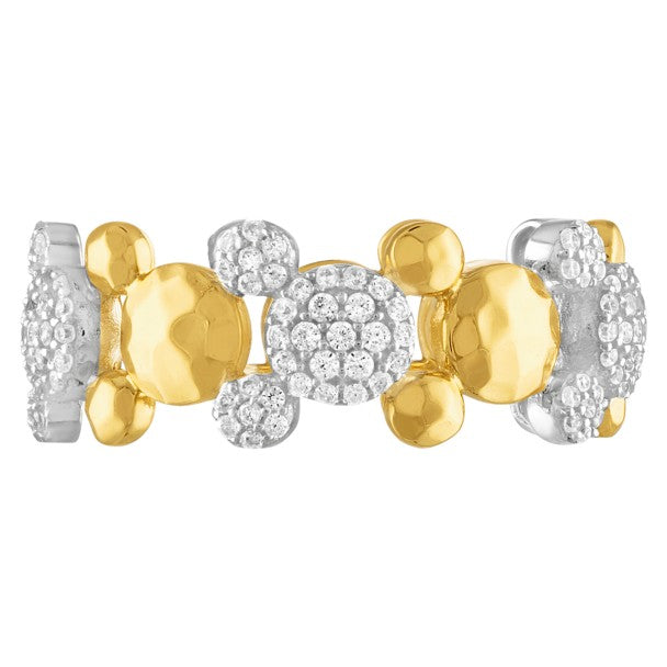 Anillo bicolor con ícono de Mickey Mouse