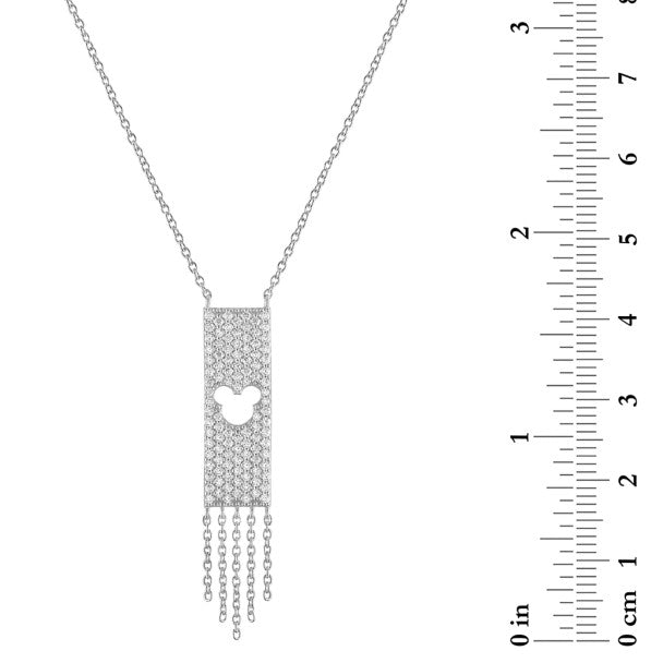 Collar pavé con ícono de Mickey Mouse