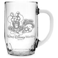 Taza de vidrio grande de Minnie Mouse personalizable