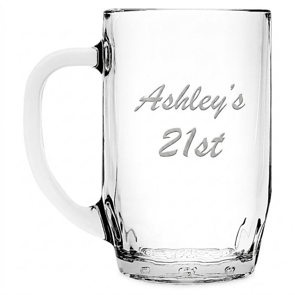 Taza de vidrio grande de Goofy, personalizable