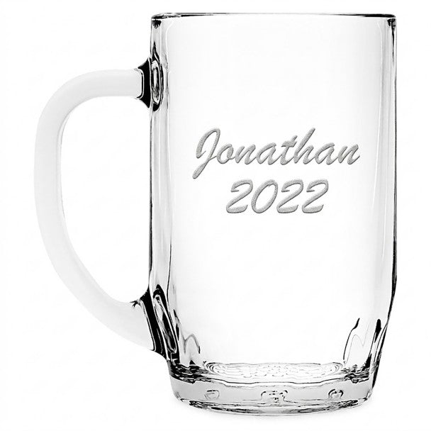 Taza de vidrio grande personalizable de Donald Duck