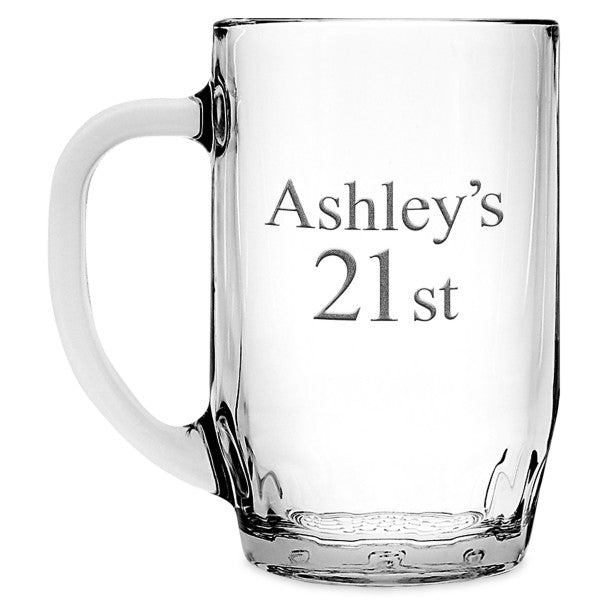 Taza de vidrio grande de Mickey Mouse, personalizable