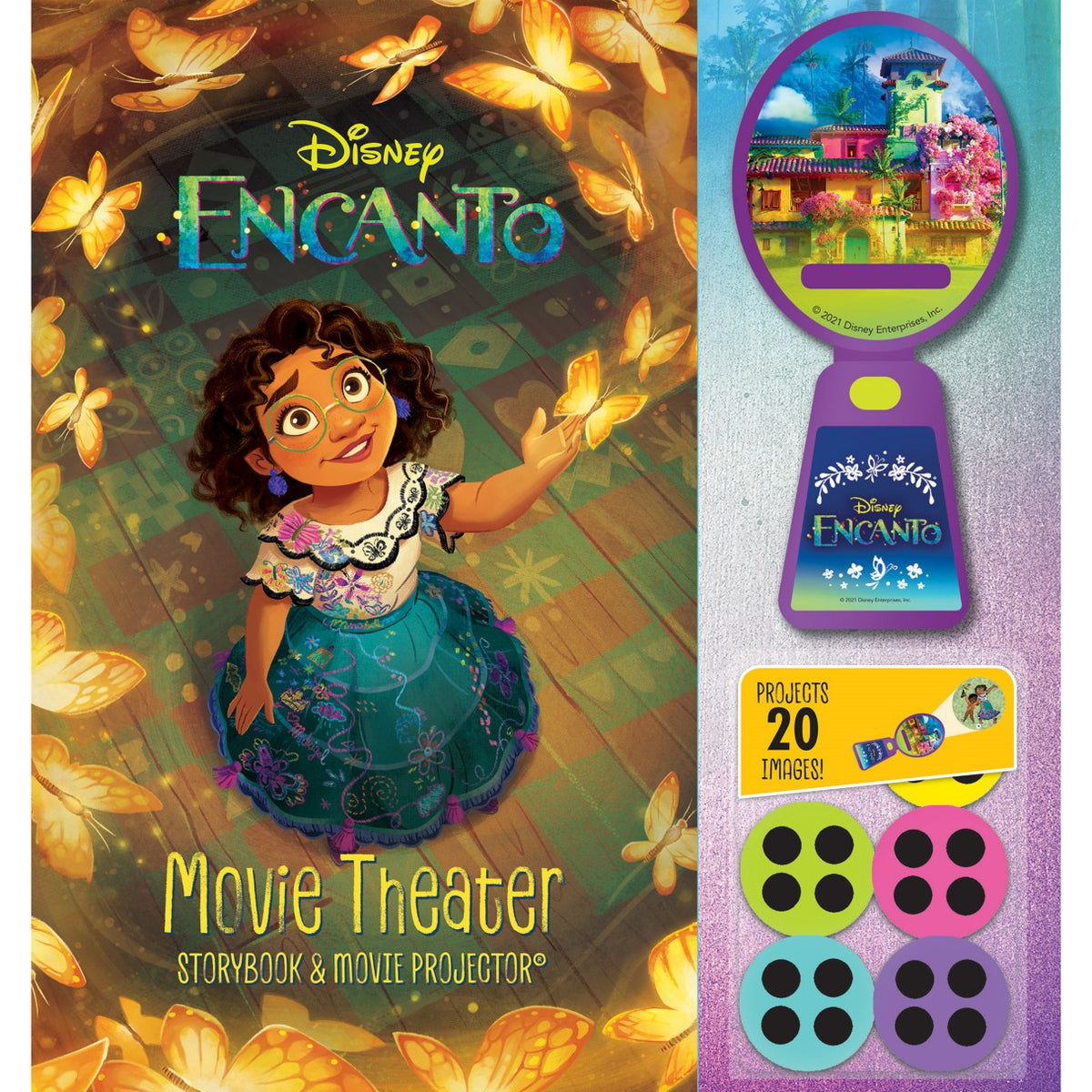 Libro de cuentos y proyector de Encanto