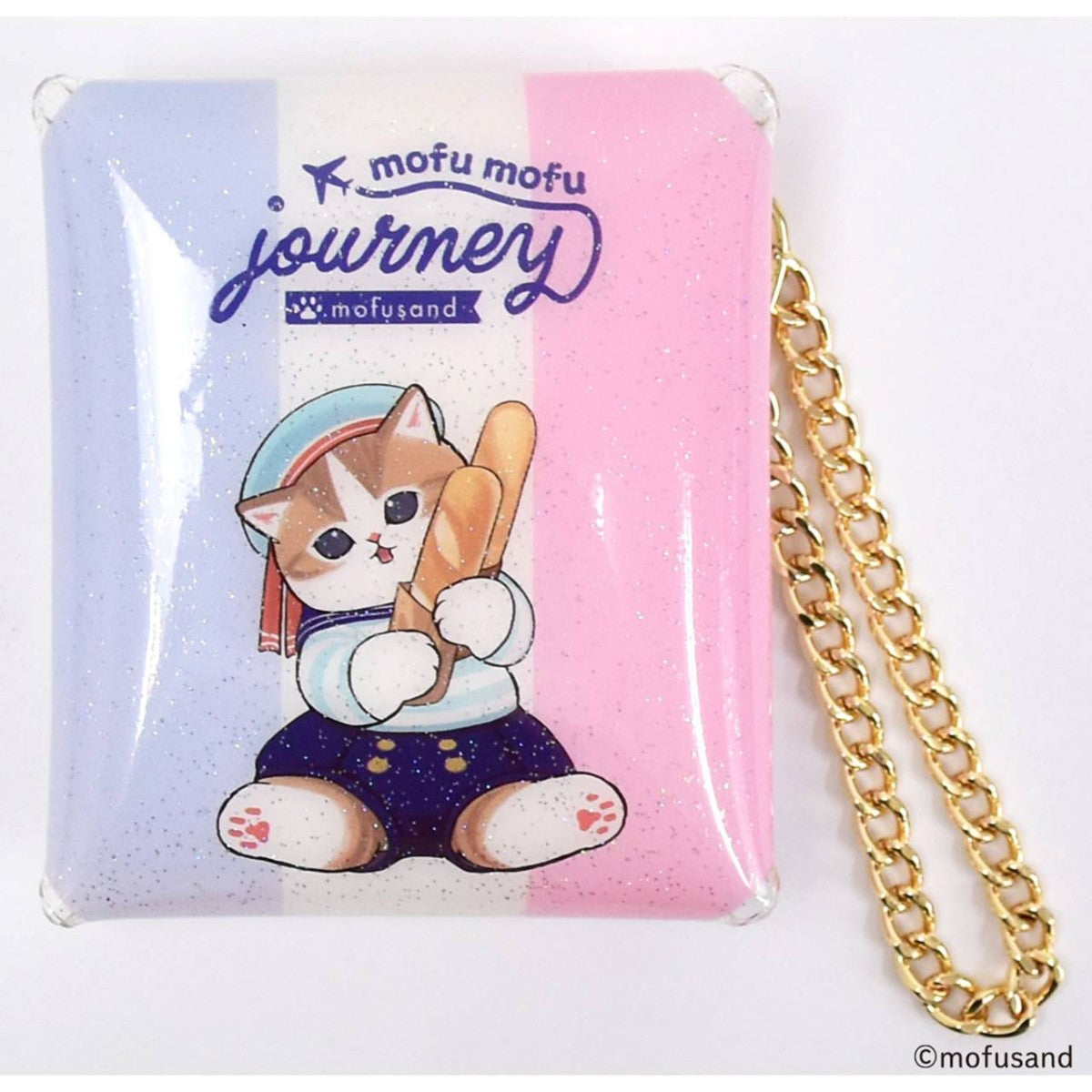 Estuche transparente con glitter Mofusand SS
