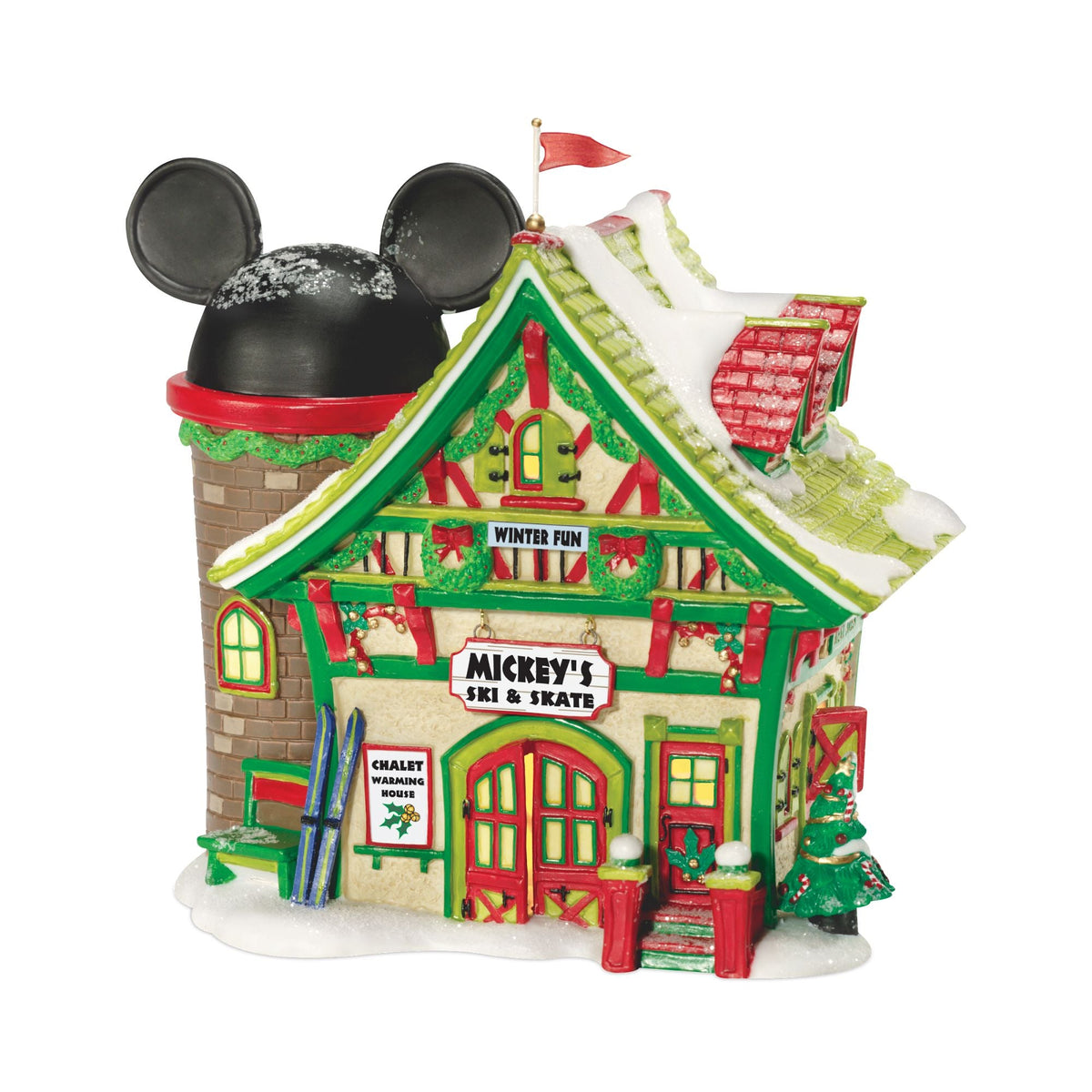 Edificio iluminado Mickey's Ski and Skate