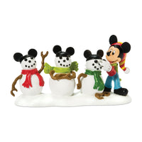 Figura Disney: Los tres muñecos de nieve de Mickey
