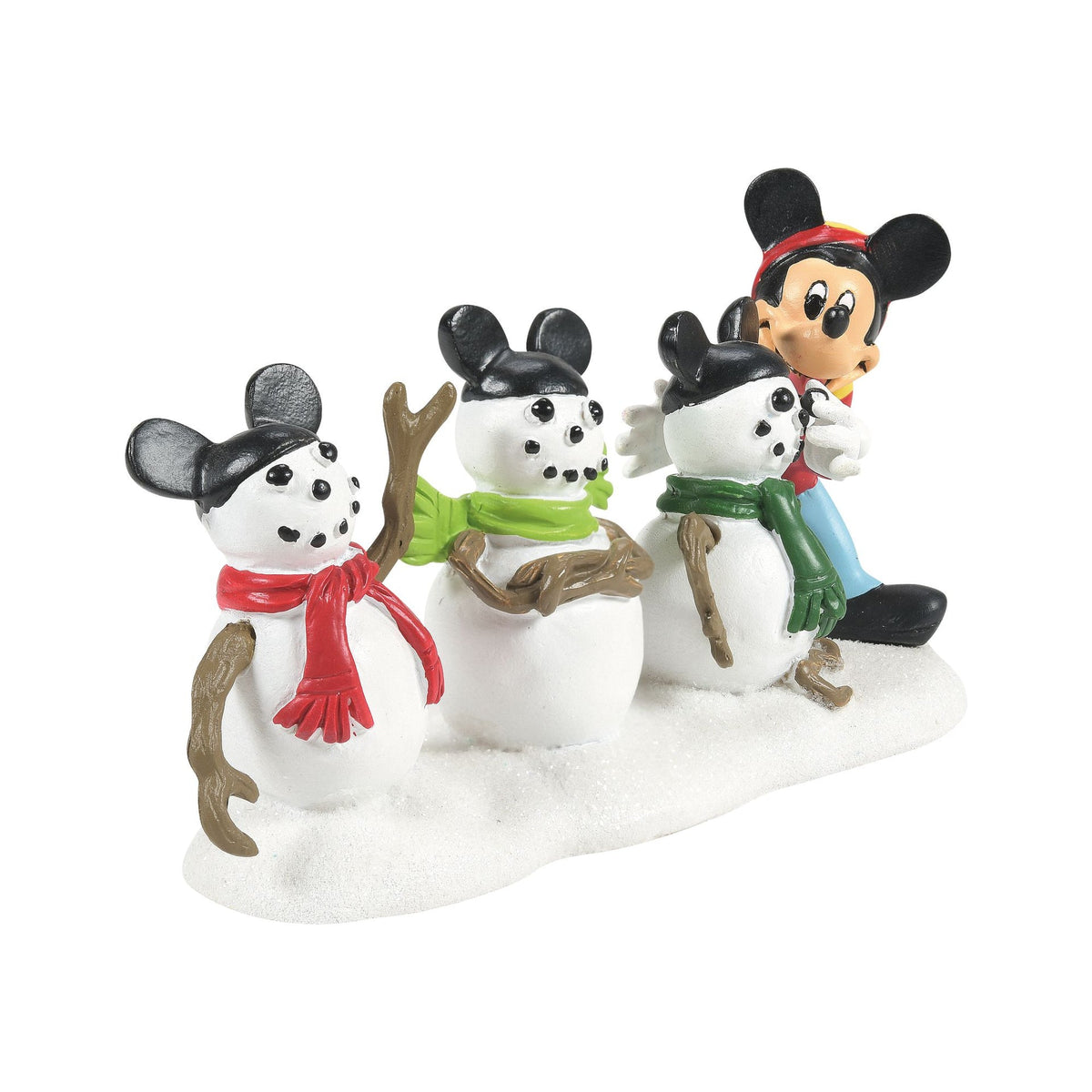 Figura Disney: Los tres muñecos de nieve de Mickey