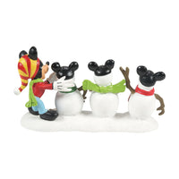 Figura Disney: Los tres muñecos de nieve de Mickey