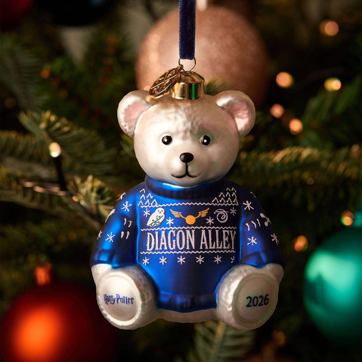 Adorno Oso Navideño Diagon Alley